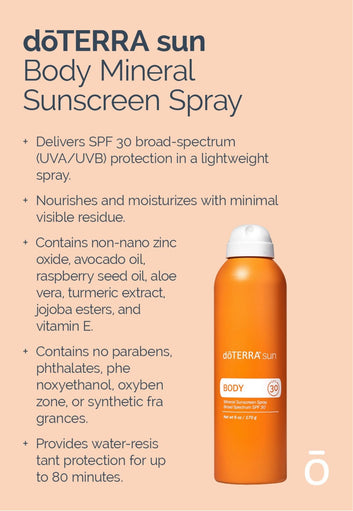 dōTERRA sun® Body Mineral Sunscreen Spray